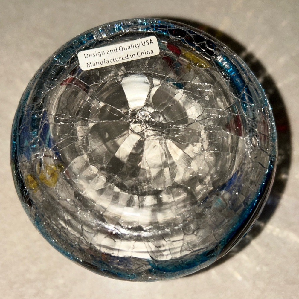 Nautical Sailboat Ocean Coastal Water Themed Crackle Glass 3-Pc Wax Warmer Set - Picture 3 of 6